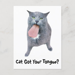 Postal ¿El Gato Tiene Tu Lengua?