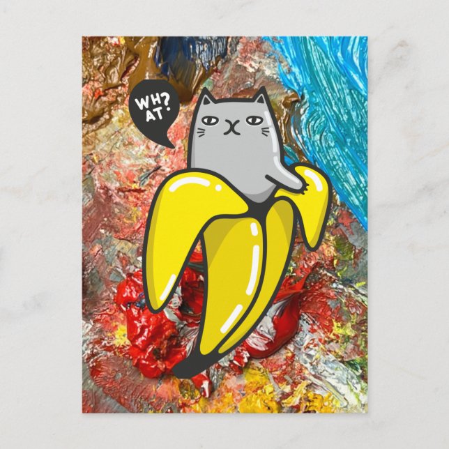 Postal El gato y los colores (Anverso)