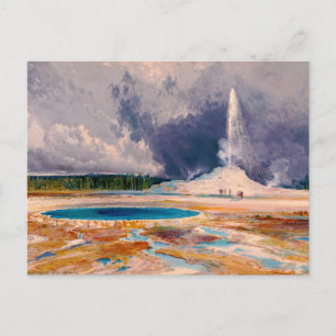 Postal El géiser Castle, Parque Nacional Yellowstone 1874