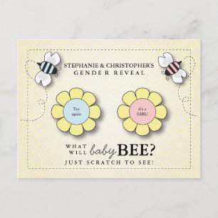 Postal El género de la abeja bebé revela el posteo del ju