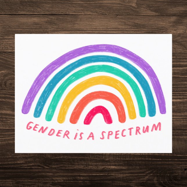 Postal El género es un arcoiris espectro (Subido por el creador)