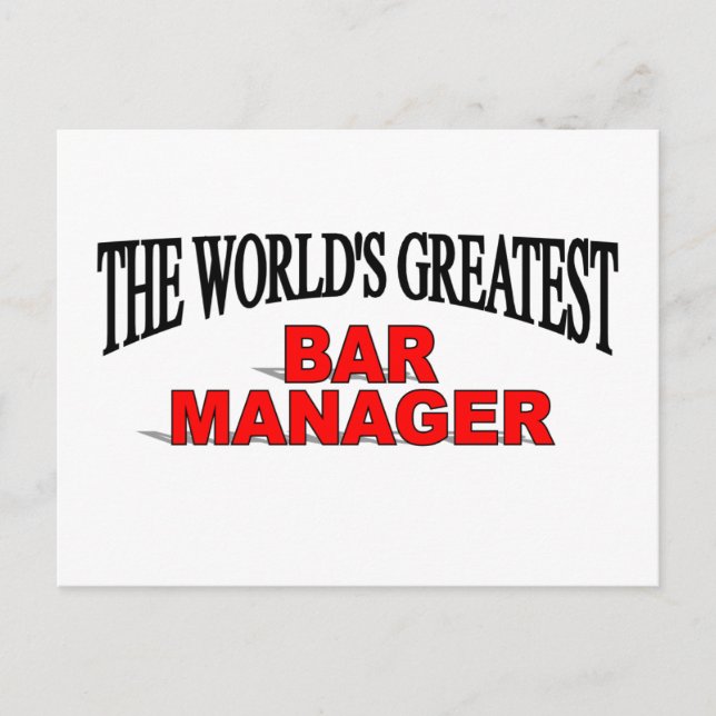 Postal El Gerente de Bar Más Grande del Mundo (Anverso)