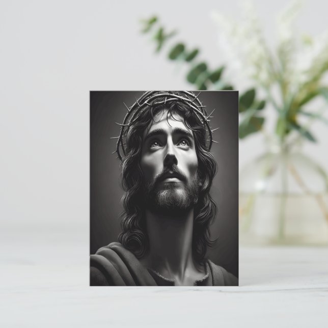 Postal El gesto de misericordia de Jesucristo (Anverso de pie)
