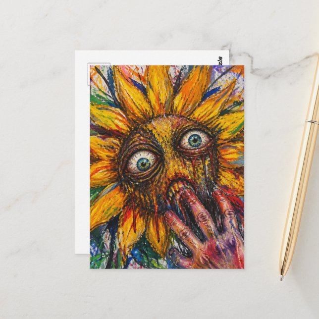 Postal El Girasol Muerde (Anverso/Reverso In Situ)