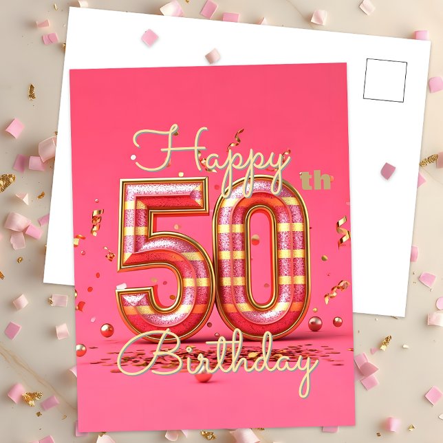 Postal El glamour dorado 50 aniversario de la celebración (Subido por el creador)