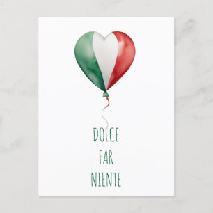 Postal El globo italiano Dolce Far Niente