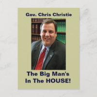 El Gobernador Chris Christie Big Man En La Postale
