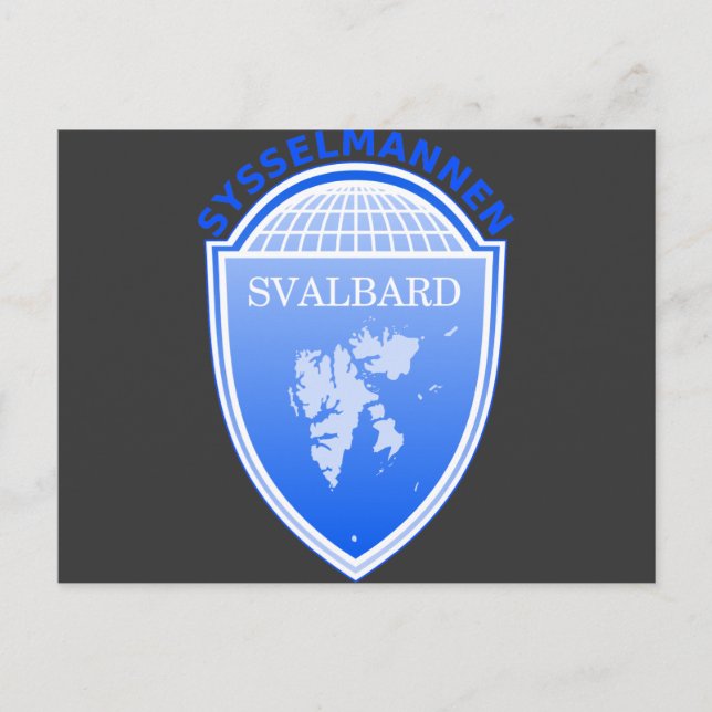 Postal el Gobernador Svalbard, Noruega (Anverso)