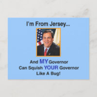 El gobierno Chris Christie Postcard