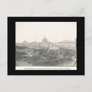 Postal El gobierno justo y las manufacturas de postcard-W