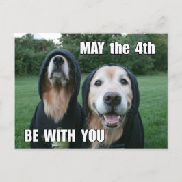 Postal El golden retriever puede el 4to ser con usted