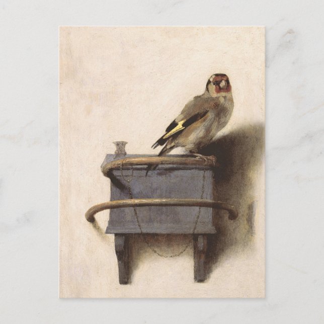 Postal El Goldfinch (Anverso)