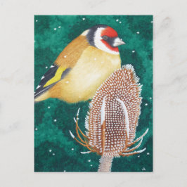 Postal El Goldfinch europeo