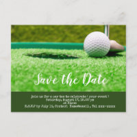El golf ahorra el agujero de la pelota de golf de 
