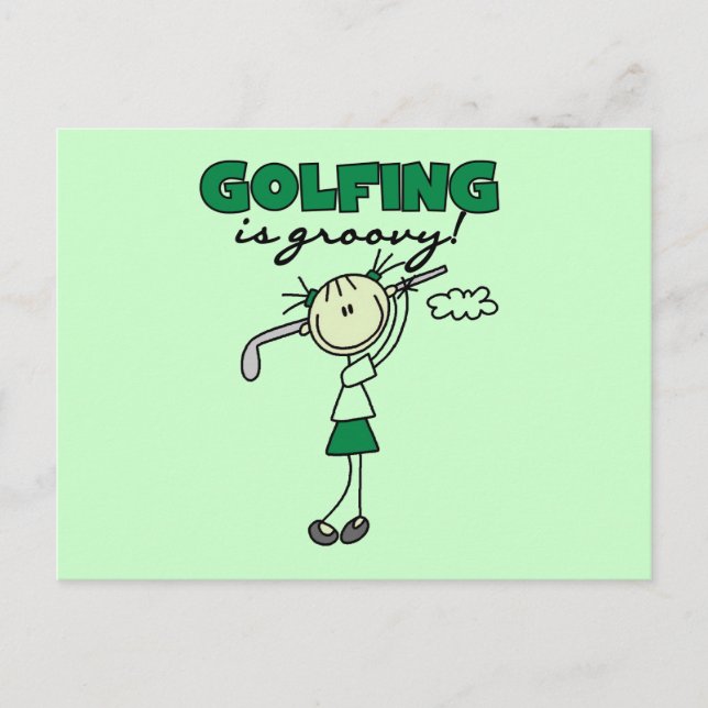 Postal El golf es genial (Anverso)