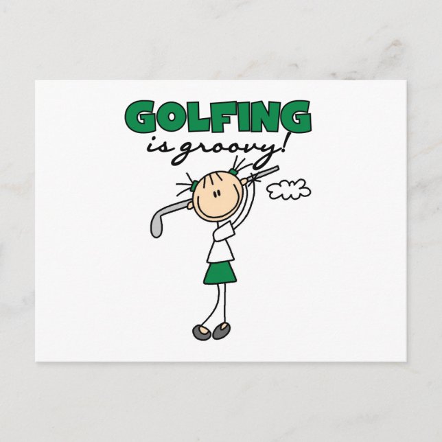 Postal El golf es Groovy (Anverso)