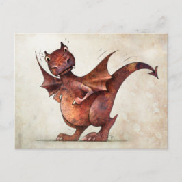Postal El gracioso dragón del niño