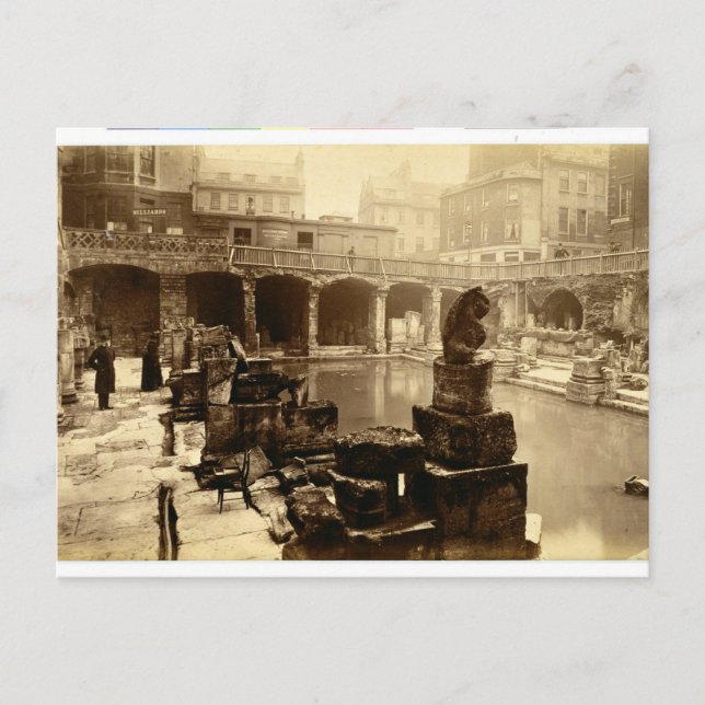 Postal El Gran Baño Romano, Baño (foto de abajo) (Anverso)