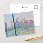 Postal El Gran Canal | Claude Monet<br><div class="desc">Le Grand Canal (1908) del artista impresionista francés Claude Monet. Este aceite de lona es uno de los seis cuadros que contemplan el Gran Canal hacia la iglesia Salute, y parte de la mayor serie de pinturas de Monet sobre Venecia, Italia, durante su estancia. Utilice las herramientas de diseño para...</div>