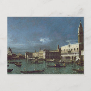 Postal El Gran Canal con la Iglesia de Santa María