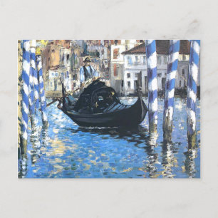 Postal El gran canal de Venecia Edouard Manet