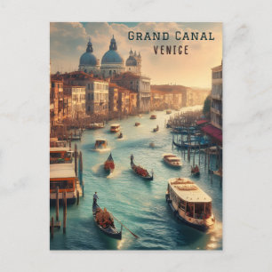 Postal El Gran Canal en Venecia Italia Viajes