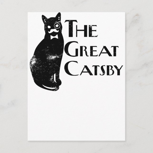 Postal El Gran Catsby (Anverso)