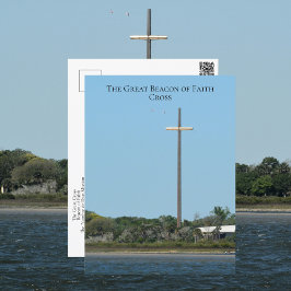 Postal El Gran Cruz Faro de Fe St Augustine FL