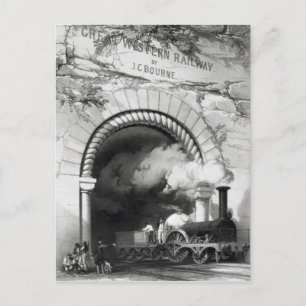 Postal El gran ferrocarril occidental, 1846