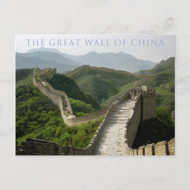 Postal el gran muro de china (Anverso)