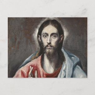 Postal El Greco - Cristo Bendiciendo