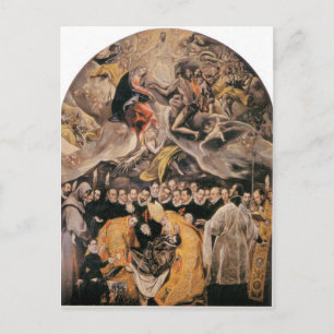 Postal El Greco - LEinterrement du Comte dOrgaz