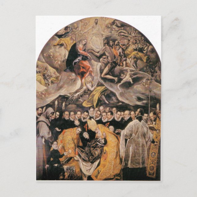 Postal El Greco - LEinterrement du Comte dOrgaz (Anverso)