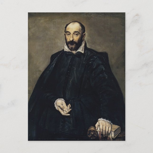 Postal El Greco - Retrato de un hombre (Andrea Palladio) (Anverso)