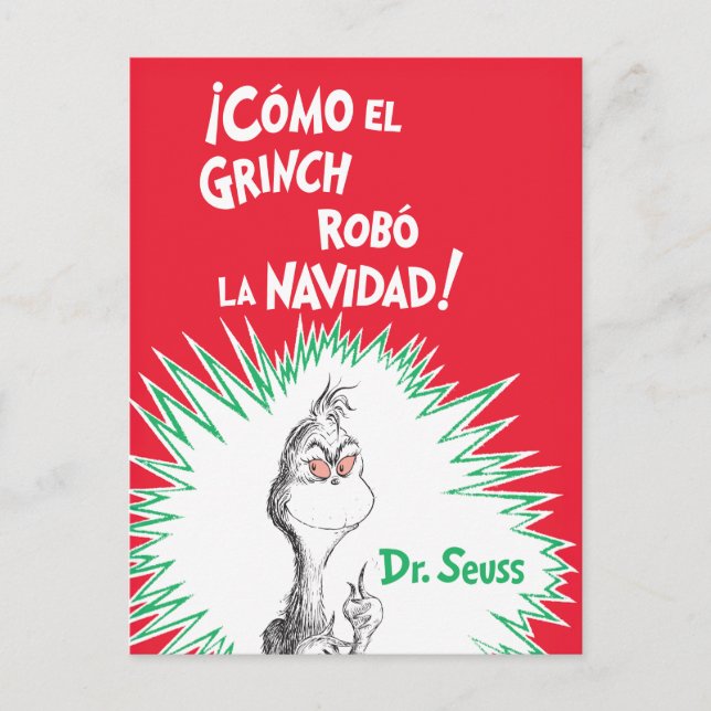 Postal El Grinch Robó La Navidad (Anverso)