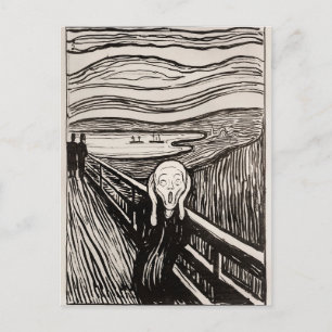 Postal El Grito (1895) de Edvard Munch