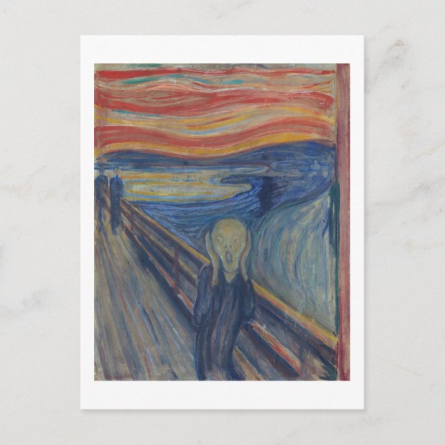 Postal El grito, Edvard Munch (Anverso)