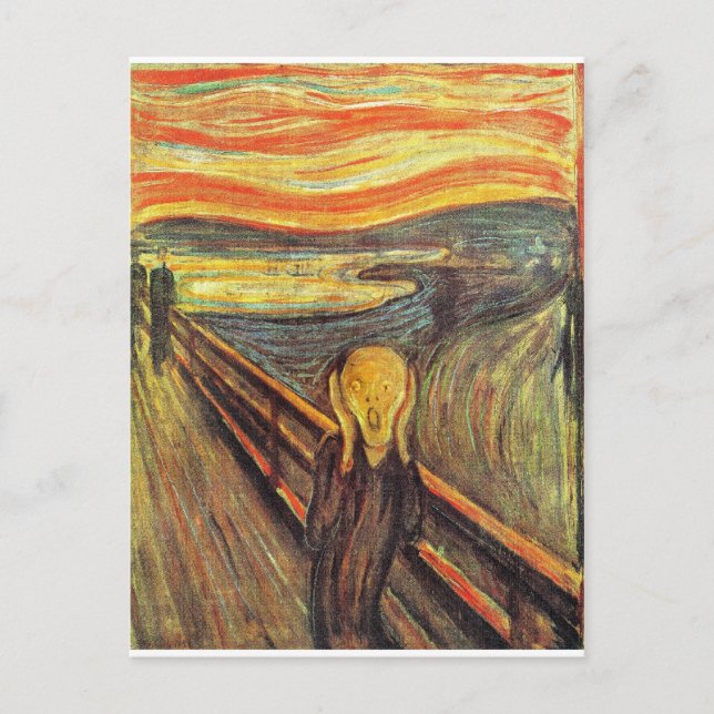 Postal El grito - Edvard Munch (Anverso)