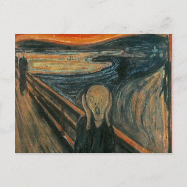 Postal El grito - Edvard Munch (Anverso)