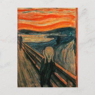 Postal El grito (Edvard Munch)