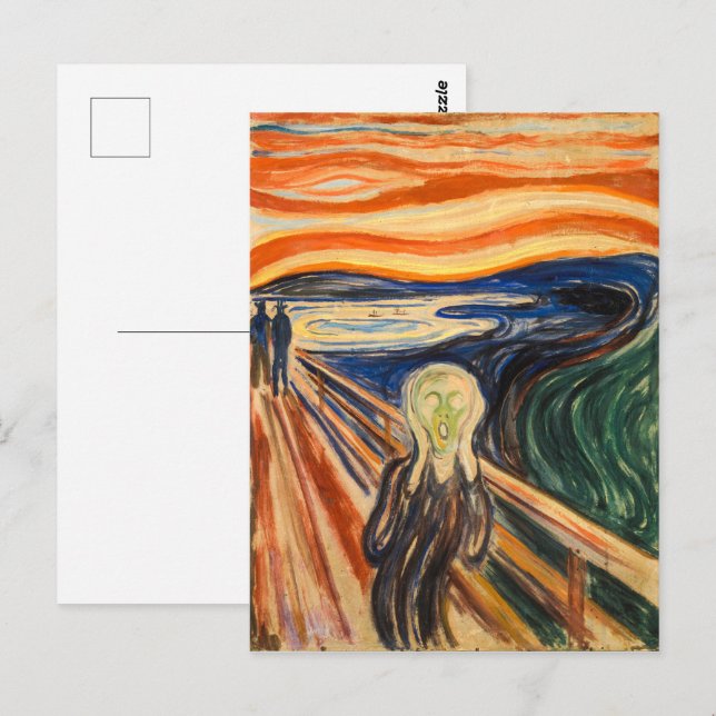 Postal El Grito | Edvard Munch | (Anverso / Reverso)