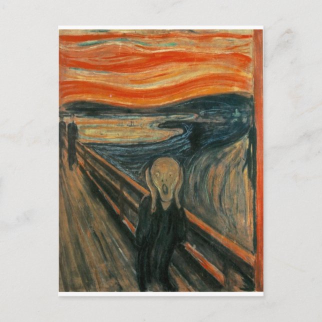 Postal El grito - Edvard Munch 1893 (Anverso)