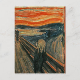 Postal El Grito - Edvard Munch. Pintura de arte.