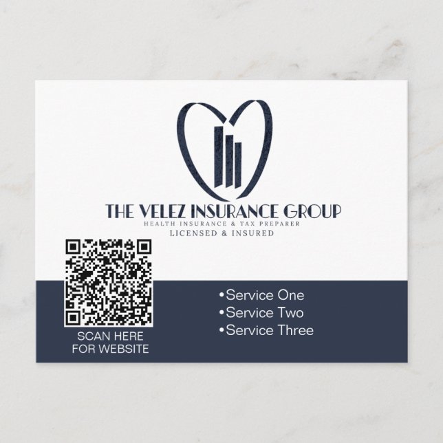 Postal El Grupo de Seguros Velez (Anverso)