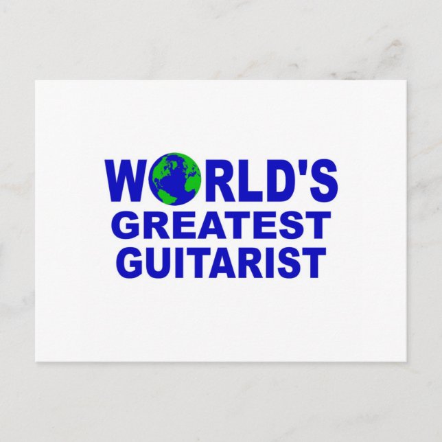 Postal El guitarista más grande del mundo (Anverso)