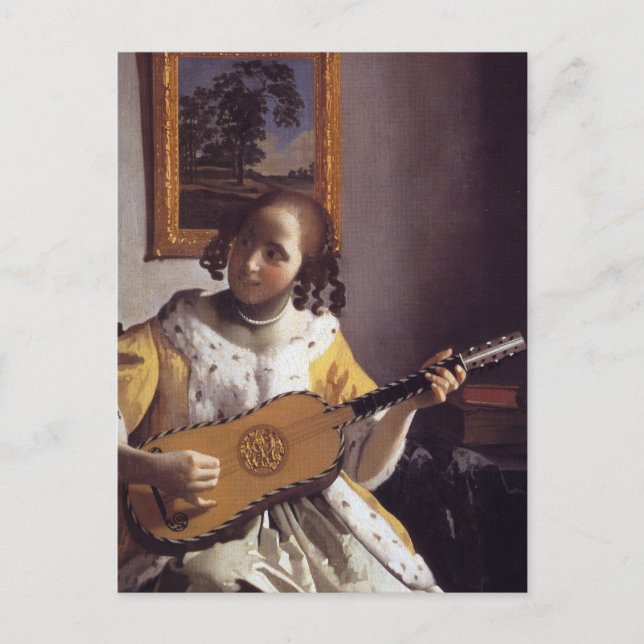 Postal El guitarrista (Anverso)