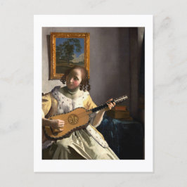 Postal El guitarrista de Johannes Vermeer