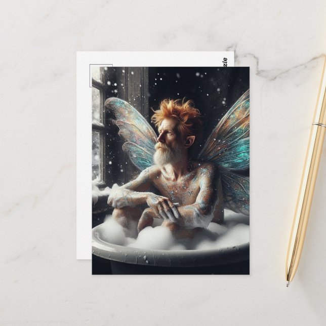 Postal El hada del baño (Anverso/Reverso In Situ)