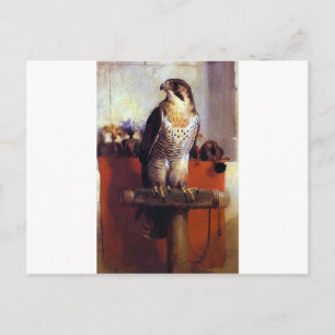 Postal El Halcón de Edwin Henry Landseer