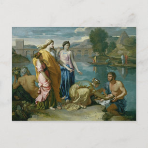 Postal El hallazgo de Moisés, 1638